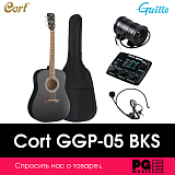 Картинка Трансакустическая гитара Cort GGP-05 BKS - лучшая цена, доставка по России