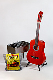 Картинка Акустическая гитара в комплекте с мангалом и углем Аккорд ACD-39A-93-MAH-LT - лучшая цена, доставка по России