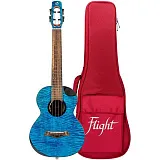 Картинка Укулеле тенор Flight Comet Tenor EQ-A Blue - лучшая цена, доставка по России