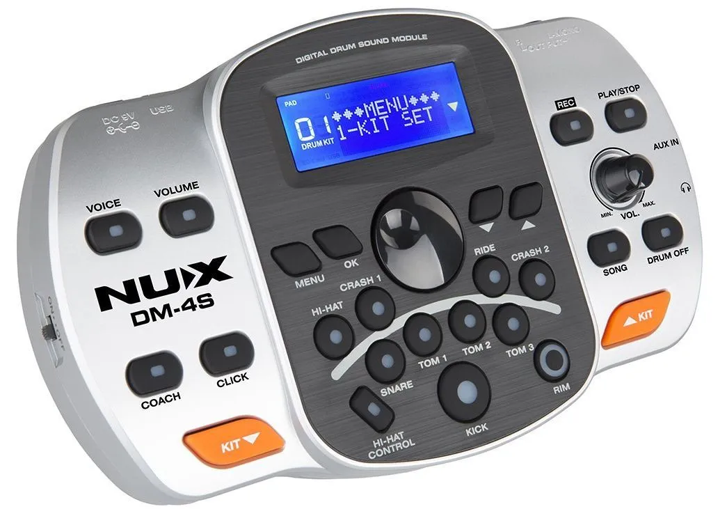 Картинка Цифровая ударная установка Nux DM-4S - лучшая цена, доставка по России. Фото N3