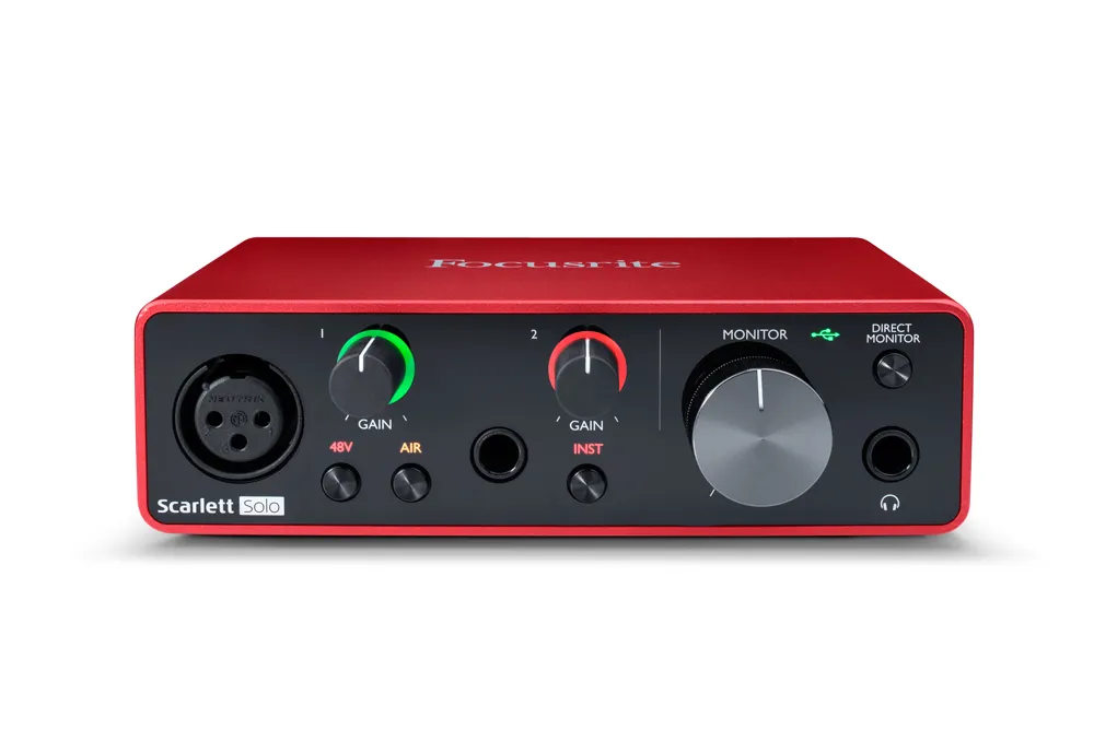 Картинка Аудио интерфейс Focusrite Scarlett Solo 3rd Gen - лучшая цена, доставка по России. Фото N4