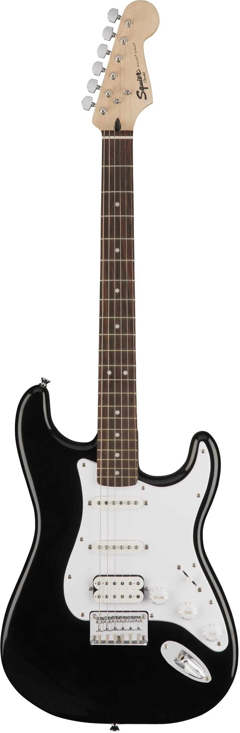 Картинка Электрогитара Fender Squier Bullet Strat HT HSS BLK - лучшая цена, доставка по России