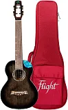 Картинка Укулеле тенор с подключением Flight Nighthawk Tenor EQ-A - лучшая цена, доставка по России