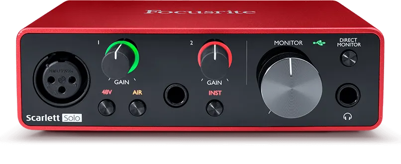 Картинка Аудио интерфейс Focusrite Scarlett Solo 3rd Gen - лучшая цена, доставка по России