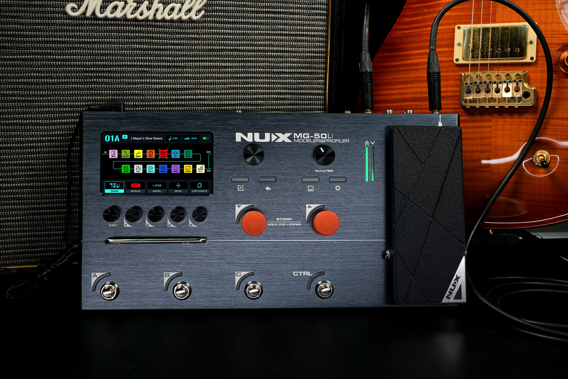 Картинка Процессор эффектов Nux MG-50LI-DB - лучшая цена, доставка по России. Фото N4