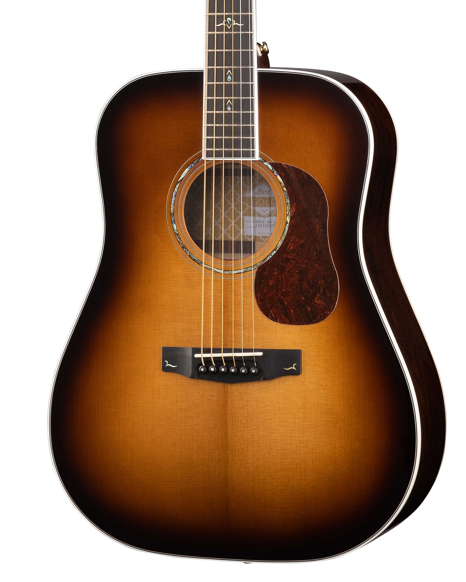 Картинка Акустическая гитара Cort Gold-D8-WCASE-LB Gold Series - лучшая цена, доставка по России. Фото N4