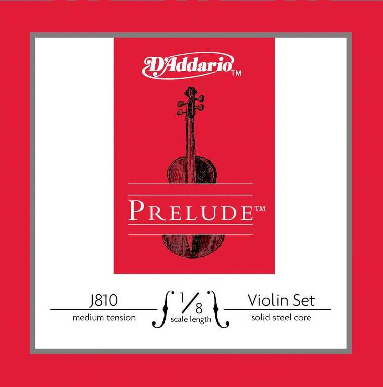 Картинка Струны для скрипки D'Addario J810-1/8M-B10 Prelude - лучшая цена, доставка по России