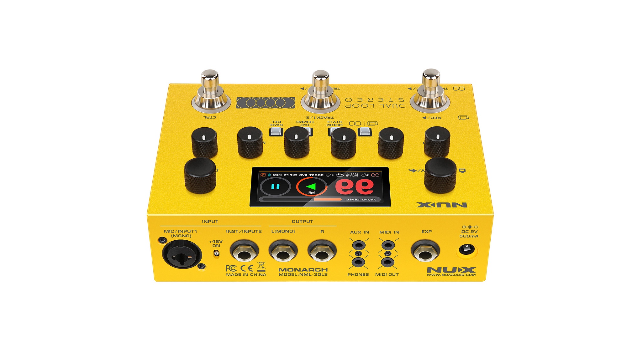 Картинка Педаль эффектов Nux NML-3DLS Dual Loop Stereo - лучшая цена, доставка по России. Фото N4
