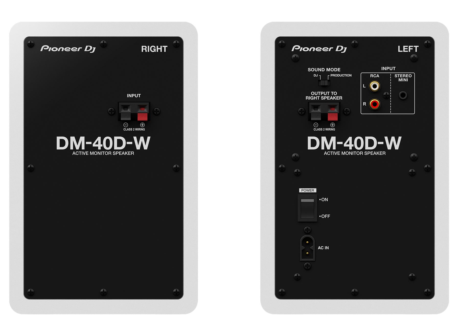 Студийные мониторы (пара) Pioneer DM-40D-W