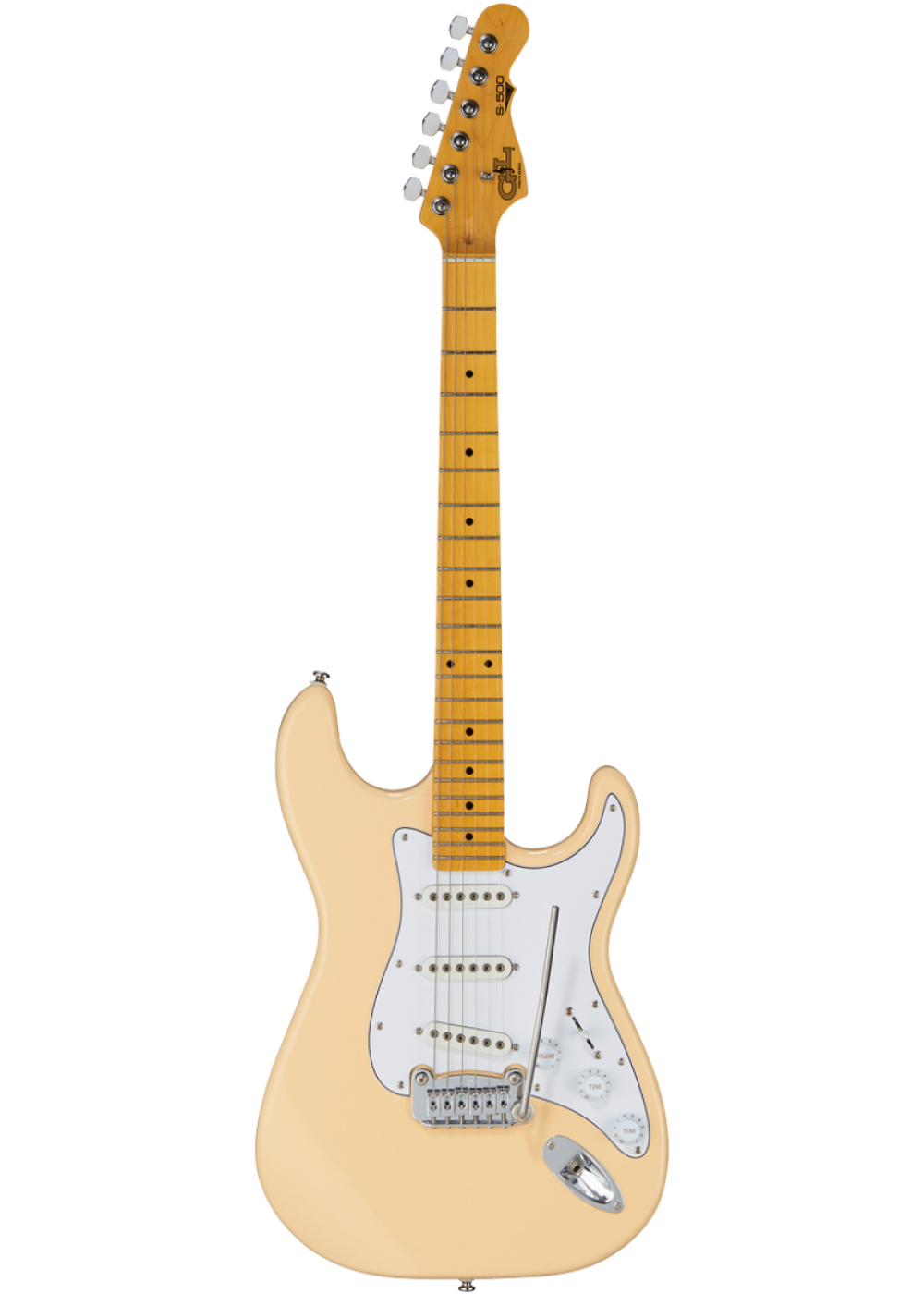 Картинка Электрогитара G&L Tribute S-500 Vintage White Jatoba - лучшая цена, доставка по России