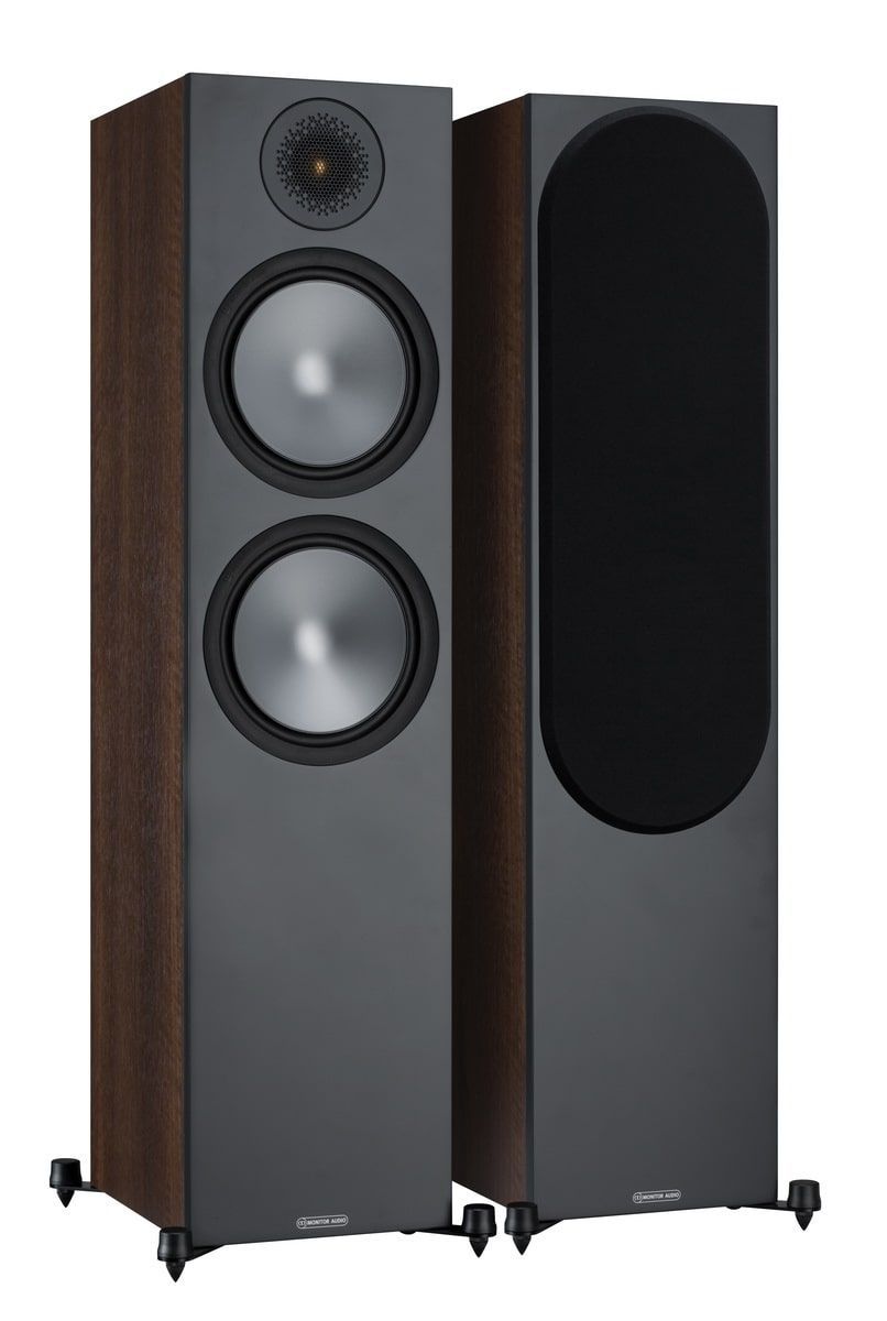 Картинка Напольная акустика Monitor Audio Bronze 500 Walnut (6G) - лучшая цена, доставка по России