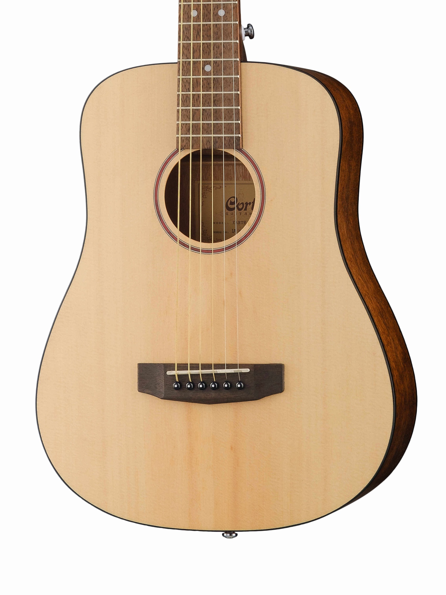 Картинка Уменьшенная акустическая гитара Cort Earth-MINI-WBAG-OP - лучшая цена, доставка по России. Фото N2