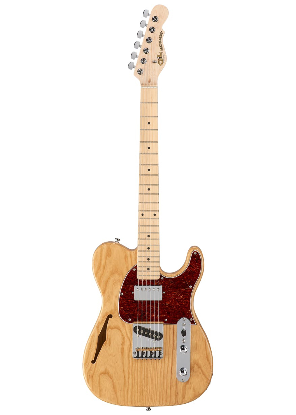 Картинка Электрогитара G&L Tribute ASAT Classic Bluesboy Semi-Hollow Natural Ash MP - лучшая цена, доставка по России