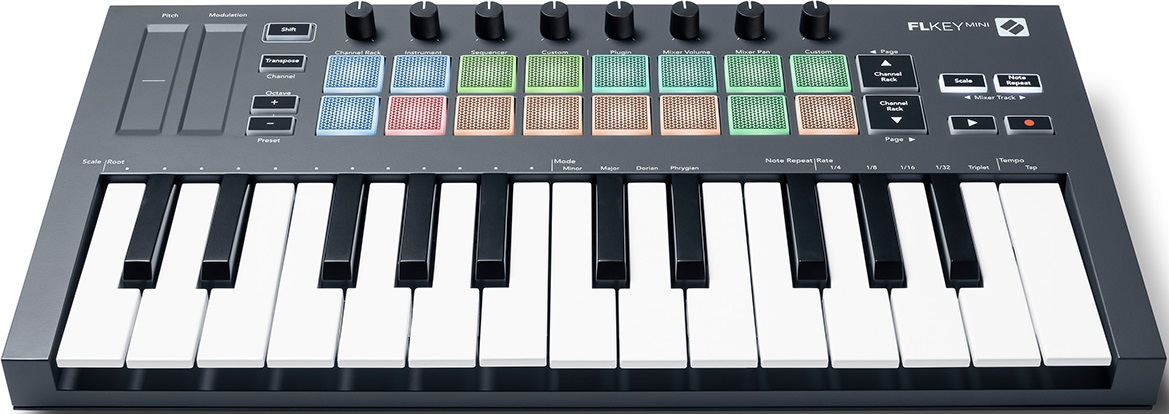 Fl studio midi клавиатура. Novation flkey 61. flkey mini. novation flkey 49. studio one клавиатура.
