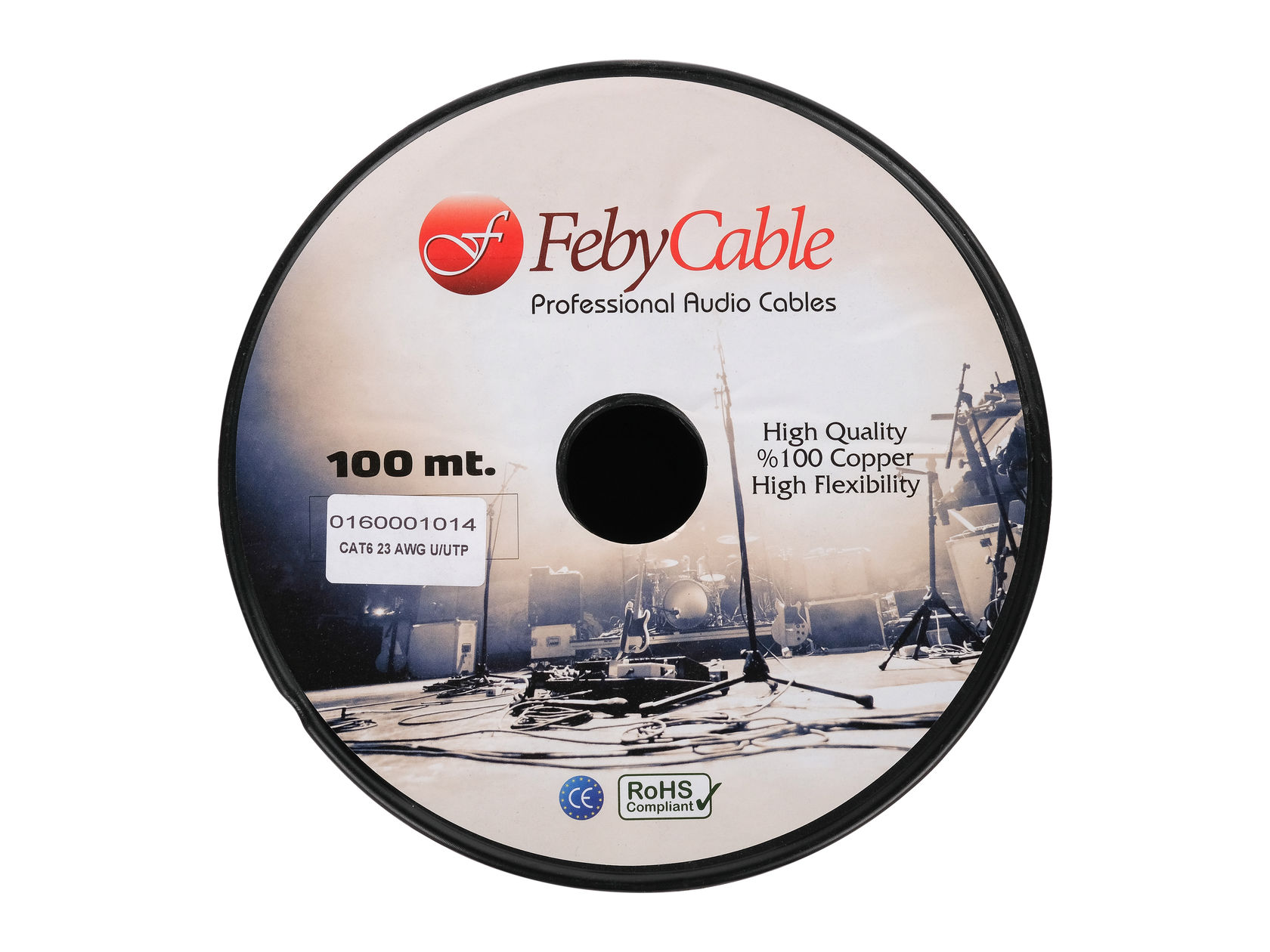 Картинка Цифровой кабель Feby Cable CAT6SFBK-100 - лучшая цена, доставка по России. Фото N2
