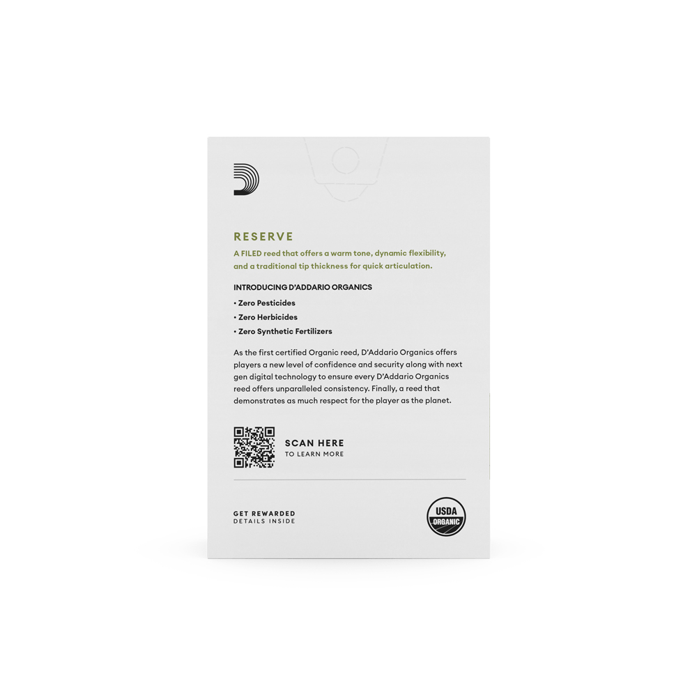 Картинка Трости для альт-саксофона №3 Rico ODJR1030 Organic Reserve - лучшая цена, доставка по России. Фото N4