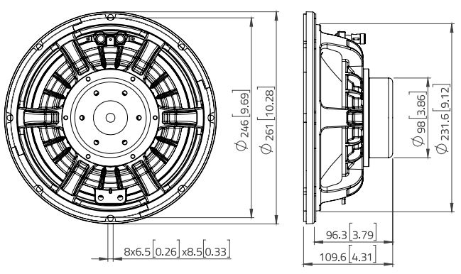 Картинка Динамик 10" Lavoce WAN102,50-16 - лучшая цена, доставка по России. Фото N2