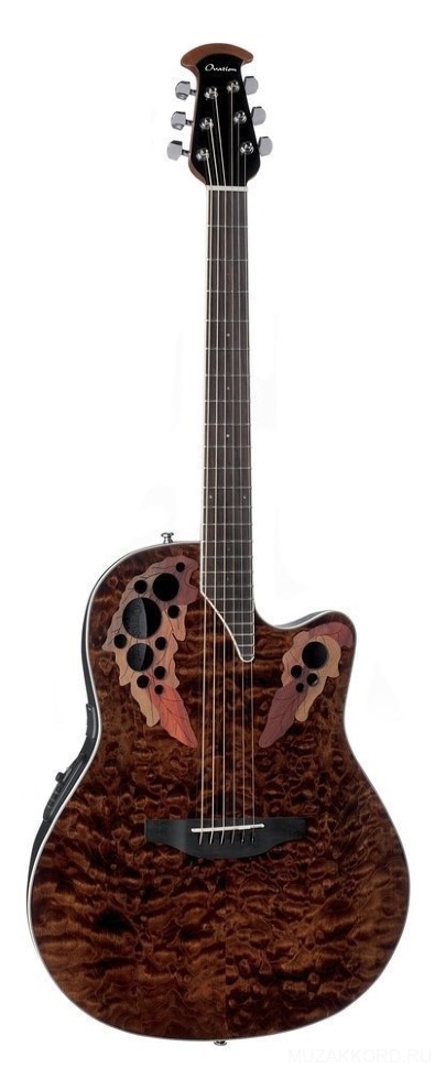 Картинка Электроакустическая гитара Ovation CE48P-TGE Celebrity Elite Plus Super Shallow Tiger Eye - лучшая цена, доставка по России