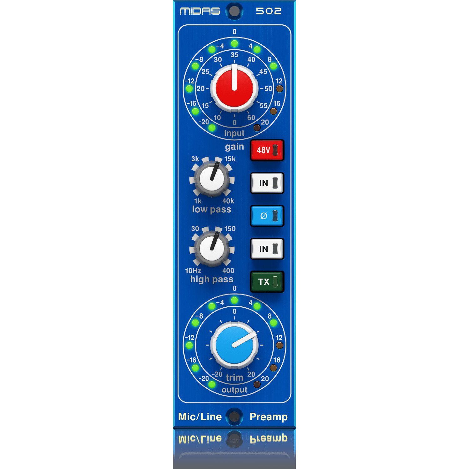 Микрофонный предусилитель Midas Microphone Preamplifier 502 V2: цена ...