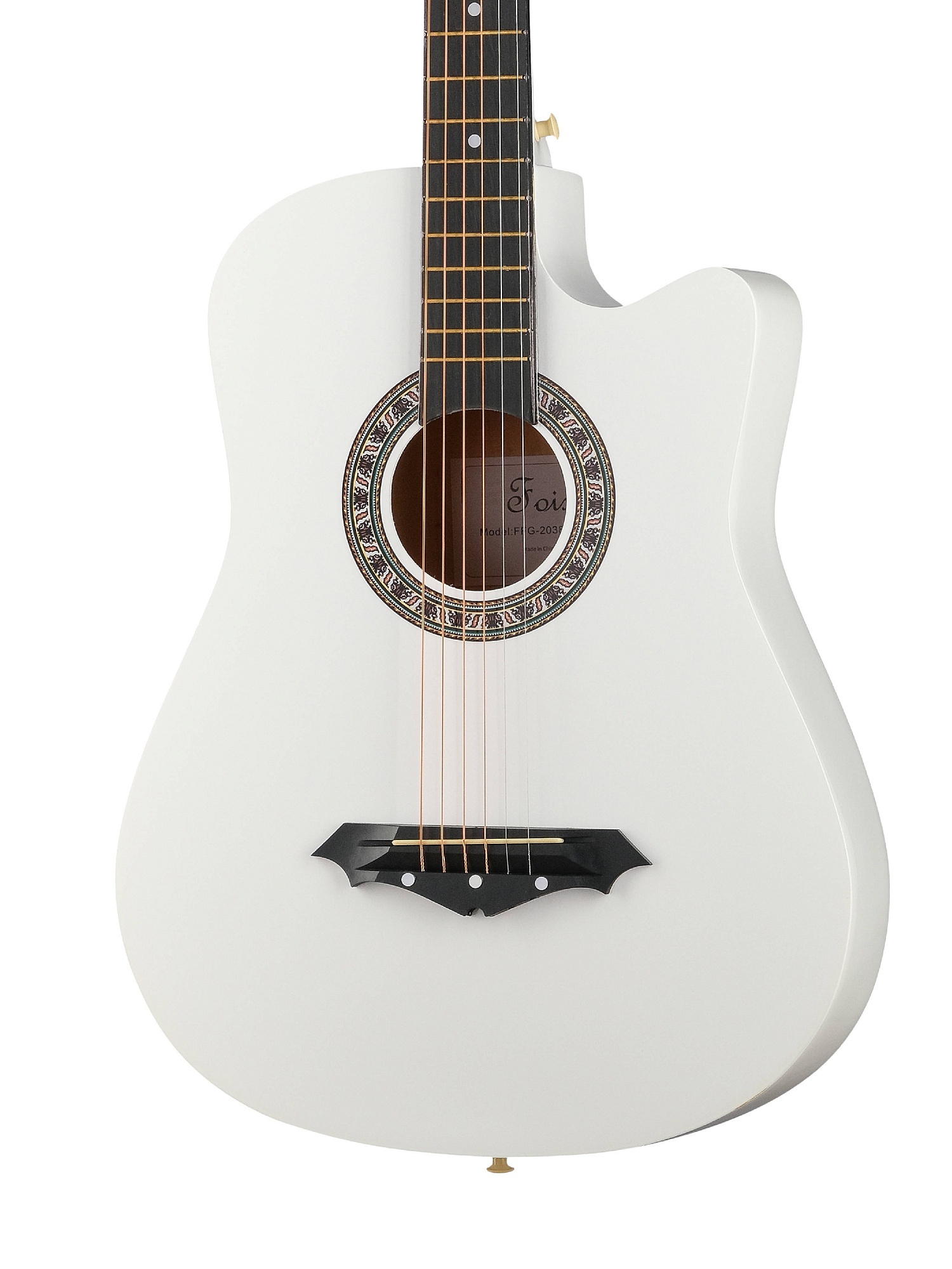 Картинка Акустическая гитара Foix FFG-2038CAP-WH - лучшая цена, доставка по России. Фото N3