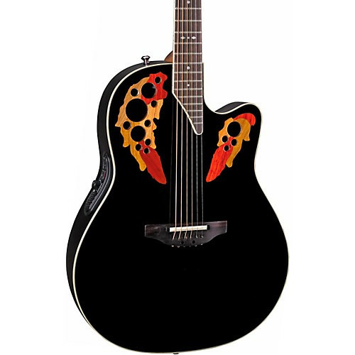 Картинка Электроакустическая гитара Ovation 2778AX-5 Standard Elite Deep Contour Cutaway Black - лучшая цена, доставка по России