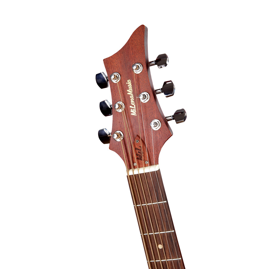 Картинка Электроакустическая гитара MiLena Music ML-Baritone-MAH/EQ - лучшая цена, доставка по России. Фото N3