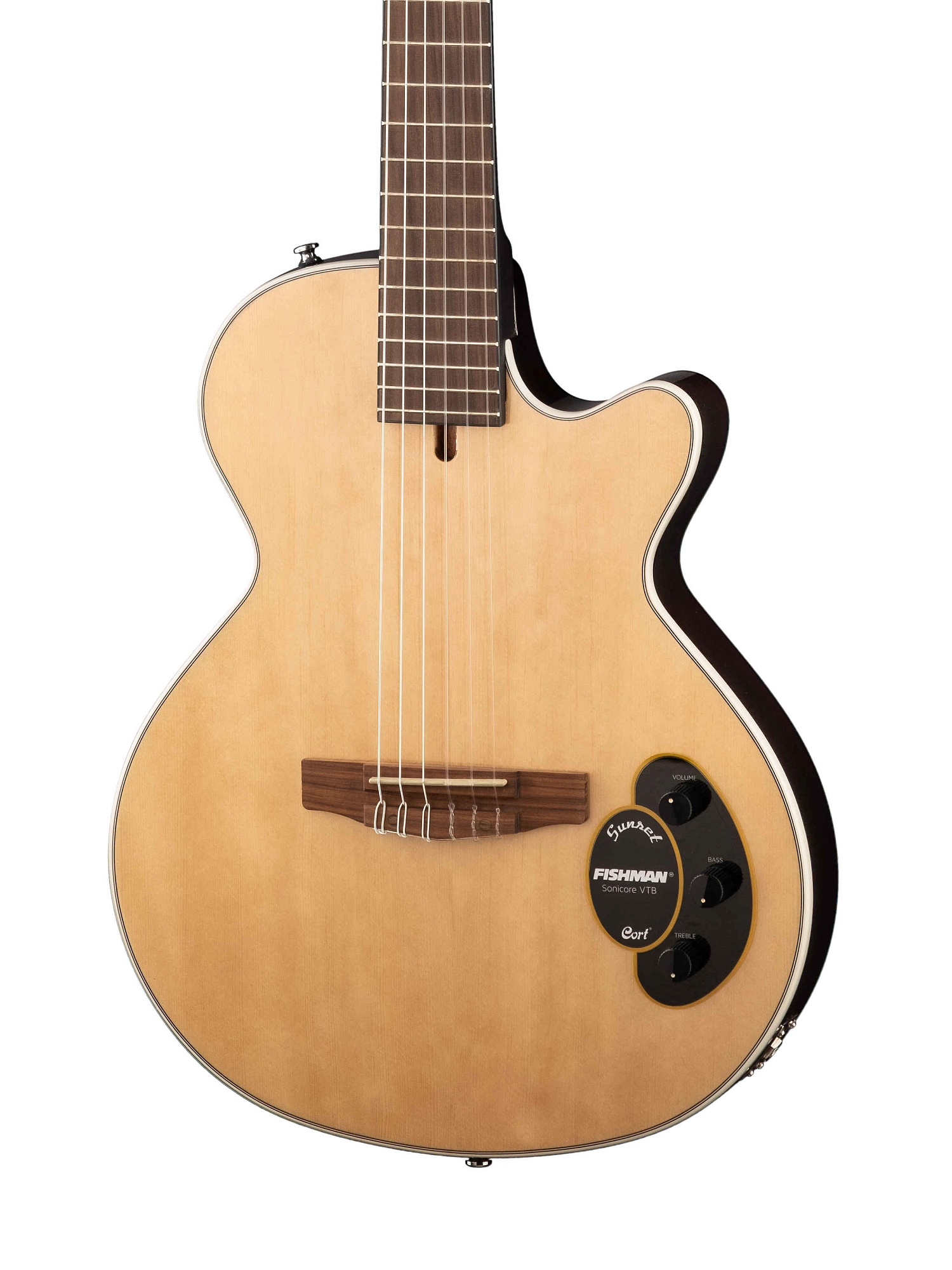 Картинка Классическая гитара с подключением Cort Sunset-Nylectric-NAT Sunset Series - лучшая цена, доставка по России. Фото N3