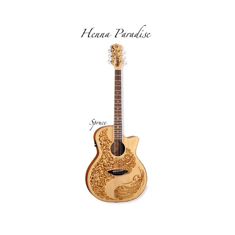 Картинка Электроакустическая гитара Luna Hen Sah Spr - лучшая цена, доставка по России