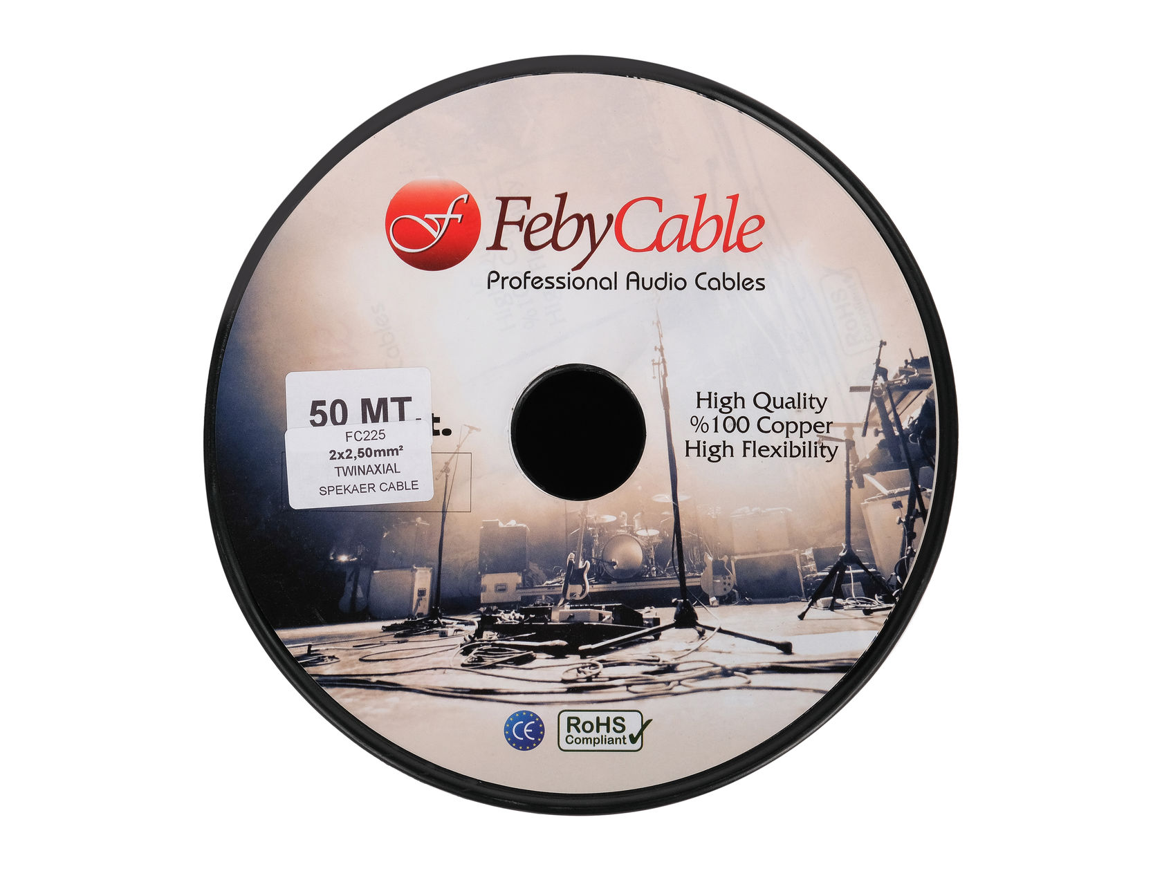 Картинка Акустический кабель Feby Cable FC225BK-100 - лучшая цена, доставка по России. Фото N2