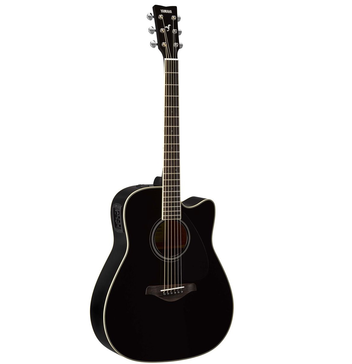 Картинка Гитара Yamaha FGX820C Black - лучшая цена, доставка по России