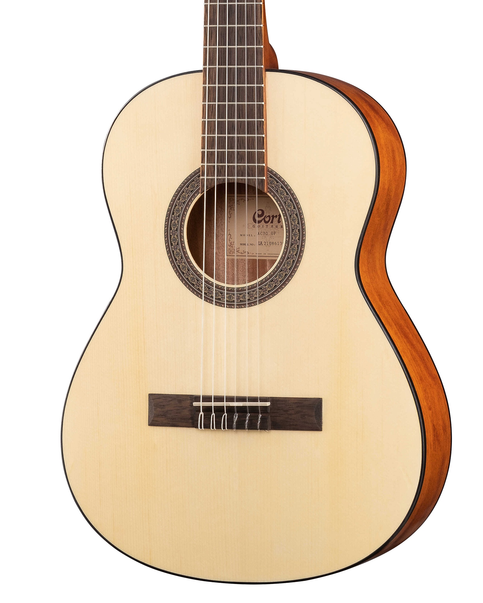 Картинка Классическая гитара 3/4 Cort AC70-WBAG-OP - лучшая цена, доставка по России. Фото N3