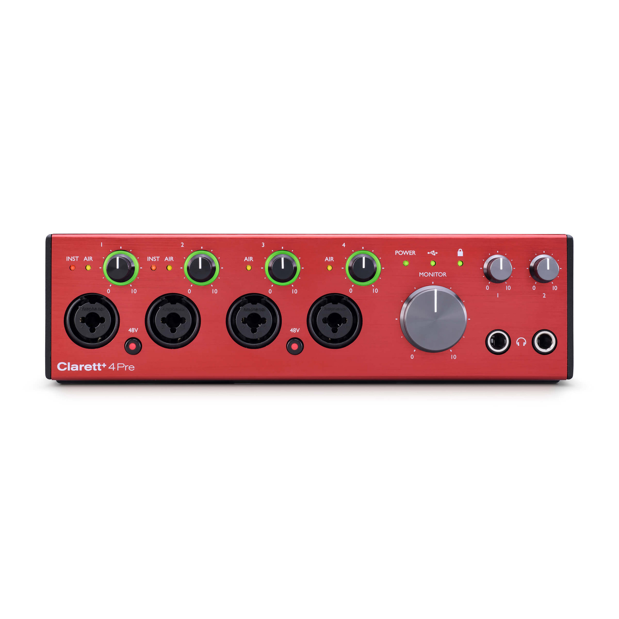 Картинка USB-аудиоинтерфейс Focusrite Clarett+4Pre - лучшая цена, доставка по России. Фото N4