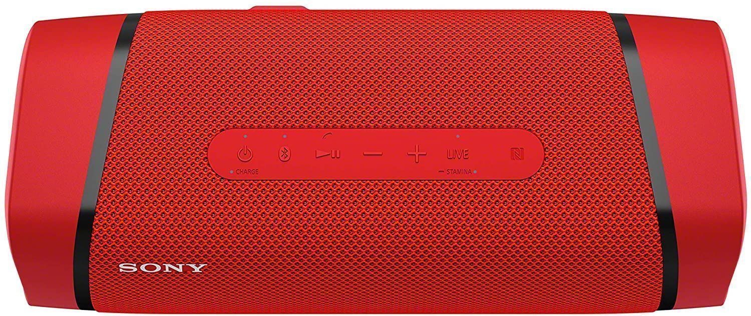 Картинка Портативная акустическая система Sony SRS-XB33, цвет красный - лучшая цена, доставка по России. Фото N3