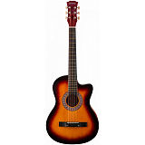 Картинка Акустическая гитара Davinci DF-50C SB - лучшая цена, доставка по России