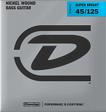Картинка Комплект струн для 5-струнной бас-гитары Dunlop DBSBN45125 - лучшая цена, доставка по России