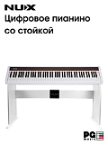 Картинка Цифровое пианино Nux Cherub NPK-10-WH с деревянной стойкой - лучшая цена, доставка по России