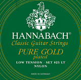 Картинка Комплект струн для классической гитары Hannabach 825LT Green PURE GOLD - лучшая цена, доставка по России