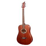 Картинка Электроакустическая гитара MiLena Music ML-Baritone-MAH/EQ - лучшая цена, доставка по России