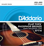 Картинка Струны для акустической гитары D'Addario EFT16 FLAT TOPS - лучшая цена, доставка по России