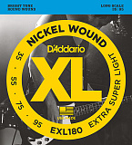 Картинка Струны для бас-гитары D'Addario EXL180 Nickel Wound - лучшая цена, доставка по России