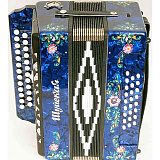 Картинка Гармонь Шуйская гармонь SZ32XL-C-BL Гармонь "Шуйская" 25х25-III-2, синяя - лучшая цена, доставка по России