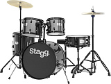 Картинка Акустическая барабанная установка Stagg TIM120BK - лучшая цена, доставка по России