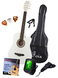 Картинка Акустическая гитара Foix FFG-2038CAP-WH - лучшая цена, доставка по России