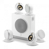 Картинка Комплект акустики Focal Dome Pack 5.1 Flax & Sub Air White - лучшая цена, доставка по России