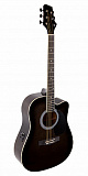 Картинка Электроакустическая гитара Stagg SW201-CW BKS - лучшая цена, доставка по России