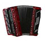 Картинка Баян, кнопочный Аккордеон Тульская Гармонь BN-40-RD - лучшая цена, доставка по России