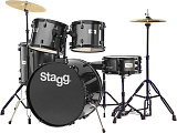 Картинка Акустическая барабанная установка Stagg TIM122BK - лучшая цена, доставка по России